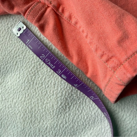 Signature by Levi Strauss coral/orange Jean Shorts  stretch Mid-Length - Picture 5 of 6